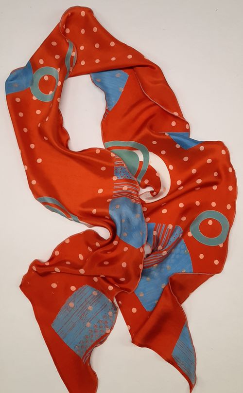 Silk Habotai Skinny Scarf